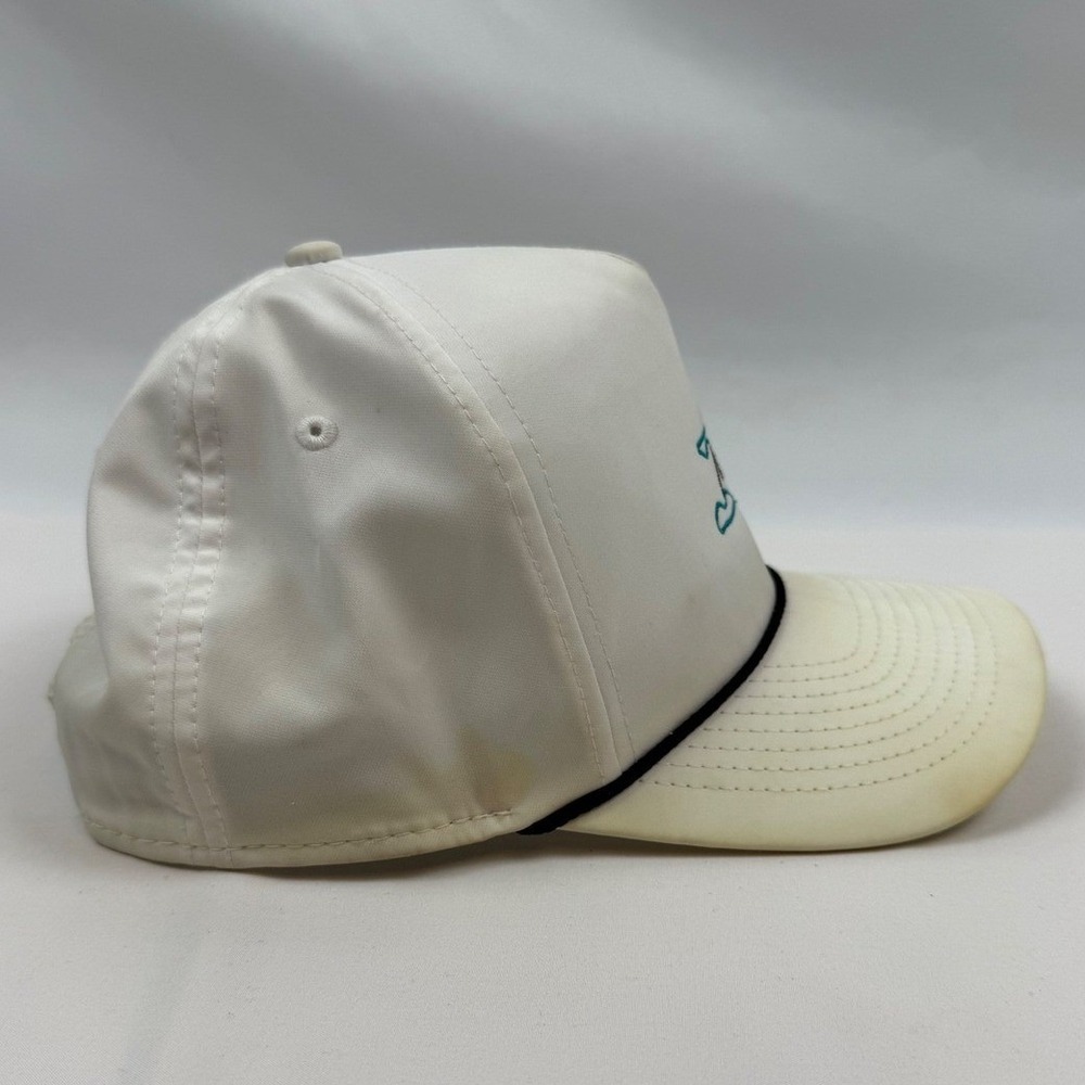 Imperial Sports Miami F1 Track Snapback Hat White Teal Adjustable - Picture 3 of 7